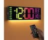 JALL 16" Large Digital Wall Clock with RGB Colors for Classroom, Wall Clock with Bluetooth for Time Set, Digital Cloc...