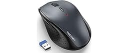 TECKNET Wireless Mouse, 2.4G USB Computer Mouse with 6-Level Adjustable 4800 DPI, Silent Quiet Click，30 Months Batter...