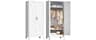 LCAOPC 71" Tall Metal Wardrobe Closet with Adjustable Shelves and Hanging Rod, 2 Doors Free Standing Armoire Wardrobe...