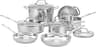 Cuisinart Chef’s Classic 11-Piece Stainless Steel Pots and Pans Set, Cookware Set Compatible with Induction, Electric...