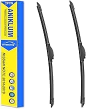 ANIKLUIM® 28" + 12" Windshield Wiper Blades for Nissan Note Versa Note 2014-2019 | All-Season Rubber Wipers Replaceme...