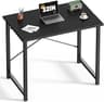 DUMOS 32 Inch Office Small Computer Desk Modern Simple Style Writing Study Work Table for Home Bedroom - Wood Black
