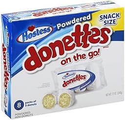 Hostess Snack Size Donettes 12oz Box (Powdered, 12oz)
