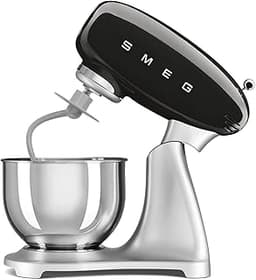 SMEG SMF04 5-Qt Classico Stand Mixer with Smooth Start & SteadyMix, 600W Motor, 10 Speeds, Stainless Steel Bowl & Pou...