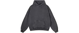 Adenorah Mens Oversized Hoodies Pullover Women Fall Acid Wash Plain Preppy Hoodie Streetwear Cotton Vintage Hooded Sw...