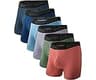 BAMBOO COOL Breathable Men's Underwear Modern Multipack Comfortsoft Moisture-Wicking Boxer Briefs 6 Pack