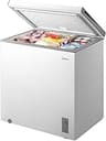 Midea MERC07C4BAWW Chest Freezer, 7.0 Cubic Feet Freezer With Removable Basket, Interior LED Light, Adjustable Temper...