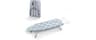 Small Tabletop Ironing Board Foldable, RAINHOL Blue White Stripes 32"x 12" | Steel Mesh Portable Iron Board with Iron...