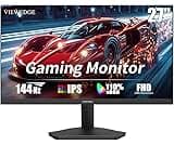 Viewedge Gaming Monitor 27 Inch FHD 144hz, 1ms IPS 1080p Computer Monitor with 110% sRGB, Bluelight Filter, HDMI & VG...