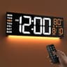 JALL 16" Large Digital Wall Clock with Remote, Back to School Classroom, Gift for Student Teacher, Big LED for Senior...