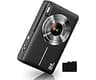 Digital Camera, FHD 1080P Digital Point and Shoot Camera with 16X Zoom Anti Shake, 32GB Card, Compact Small Camera fo...