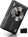 Digital Camera, FHD 1080P Digital Point and Shoot Camera with 16X Zoom Anti Shake, 32GB Card, Compact Small Camera fo...