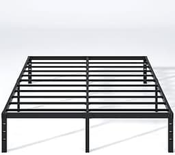 NEW JETO Metal Bed Frame,Queen Size Bed Frame with Storage Space,Heavy Duty Sturdy Mattress Foundation,Easy Assembly,...