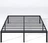NEW JETO Metal Bed Frame,Queen Size Bed Frame with Storage Space,Heavy Duty Sturdy Mattress Foundation,Easy Assembly,...
