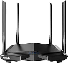 Tenda AC1200 Smart WiFi Router, High Speed Dual Band Wireless Internet Router with Smart APP, 4 x 100 Mbps Fast Ether...