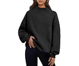 Trendy Queen Womens Mock Neck Sweatshirts Oversized Pullover Fall Outfits | Fall Fashion Clothes 2026,Airport Travel ...