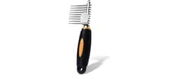 Rake Brush for Dogs, Dematting Tool for Goldendoodles, Poodles & Doodles – Rescue Essential with Long Smooth-Edged Te...