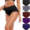 Molasus Women's Cotton Underwear High Waisted Full Coverage Ladies Panties (Regular & Plus Size)