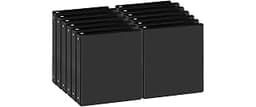 1 Inch Black 3 Ring Binders 12 Pack, PVC-Free Clear View Binder with 2 Interior Pockets, Holds 200 Sheets of 8.5" x 1...