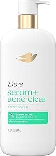 Dove Body Wash Acne Clear Clears & helps prevent acne 1% clearing salicylic acid acne treatment 18.5 Fl oz