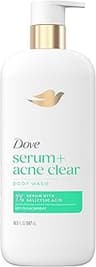 Dove Serum + Acne Clear Body Wash with 1% Salicylic Acid, 18.5 oz