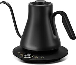 INTASTING Gooseneck Electric Kettle with ±1℉ Temperature Control 0.9 Liter | 1500W Quick Heating, Stainless Steel Inn...