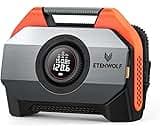 ETENWOLF VORTEX S6 Tire Inflator Portable Air Compressor for Heavy-duty Vehicle, Cordless Air Pump for Car & Inflatab...