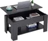 FDW 39.4" Lift Top Coffee Table with Hidden Compartment and Storage Shelf Wooden Lift Tabletop for Home Living Room R...