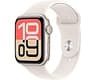 Apple Watch SE 3 [GPS 44mm] Smartwatch with Starlight Aluminum Case with Starlight Sport Band - M/L. Fitness and Slee...
