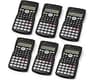 SC 216 Non Graphing Scientific Calculator for School by Red Star Tec (6 Pack Bundle)