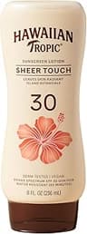 Hawaiian Tropic Sheer Touch Lotion Sunscreen, Moisturizing Broad-Spectrum Protection, SPF 30, Sun, Mango, 8 Oz
