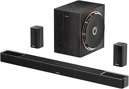 ULTIMEA Skywave X50 5.1.4ch Wireless Surround Sound System for TV, 760W Professional Sound Bar w/Dolby Atmos, 2 Wirel...