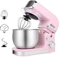 Kitchen in the box Stand Mixer,3.2Qt Small Electric Food Mixer,6 Speeds Portable Lightweight Kitchen Mixer for Daily ...