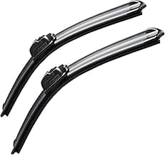 MOTIUM Windshield Wiper Blades 22"+22", All-Season, Set of 2 | OEM Quality, Easy Installation, Streak Free