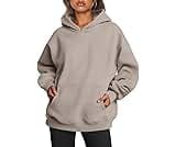 Trendy Queen Womens Oversized Hoodies Fleece Sweatshirts Fall Fashion Pullover Sweaters Winter Clothes