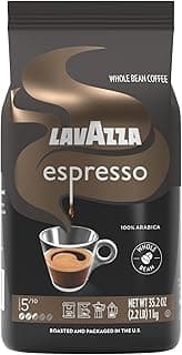 Lavazza Espresso Whole Bean Coffee, Medium Roast, 100% Arabica, 2.2 lb Bag (Pack of 1)