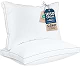 Utopia Bedding Gusset Bed Pillow, Hotel Pillows Queen Size Set of 2, White | Cotton Blended Down alternative pillows ...