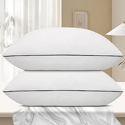 Vorouhals Hotel Collection Bed Pillows for Sleeping 2 Pack Standard Size Cooling Pillows Set of 2 for Back, Stomach o...