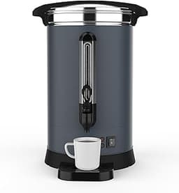 80 Cup Coffee Urn and Hot Beverage Dispenser, 12L/3.2Gal Commercial Coffee Maker Stainless Steel, Double Wall Insulat...