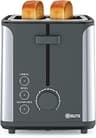 Kitchen Elite 2-Slice 900W Stainless Steel Toaster, 7 Shade Settings, Black