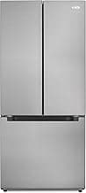 KoolMore 30-Inch and 18.5 cu. ft. Counter Depth French Door Refrigerator with Three Doors and Deep Freezer in Stainle...