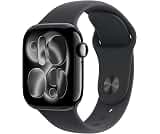 Apple Watch Series 11 [GPS 42mm] Smartwatch with Jet Black Case and Black Sport Band - S/M. Sleep Score, Fitness Trac...