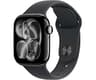 Apple Watch Series 11 [GPS 42mm] Smartwatch with Jet Black Case and Black Sport Band - S/M. Sleep Score, Fitness Trac...