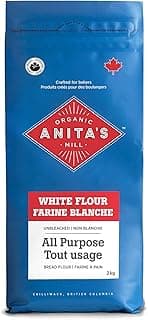 Anita’s Organic Mill - Organic Unbleached White Flour, All Purpose, 2kg, Made in Canada