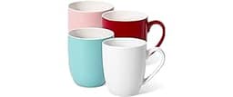 Urbanstrive 16 oz Large Coffee Mugs Set of 4 Ceramic Coffee Mug Multicolor Coffee Cups Tea Cups Idea Gift for Women M...