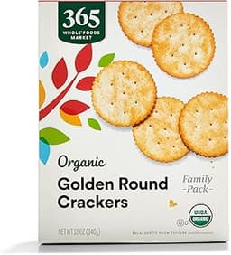 365 by Whole Foods Market, Organic Golden Round Crackers, 12 Ounce