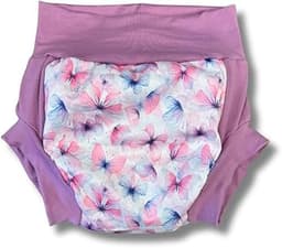 Smart Bottoms Pull-On Diaper, Reusable Pull-Up Style Cloth Diaper for Toddlers & Children (Grace, 8-9 Years)