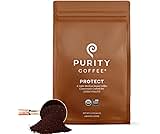 Purity Coffee PROTECT High Antioxidant Light-Medium Roast Ground (12oz Bag) | Specialty-Grade USDA Organic Arabica Bl...