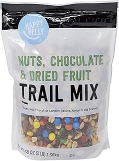 Amazon Brand - Happy Belly Nuts, Chocolate & Dried Fruit, Trail Mix, 3 pound (Pack of 1)