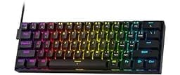 Redragon K617 HE Rapid Trigger Gaming Keyboard, 60% 61 Keys Wired Mechanical Keyboard w/Hyper-Fast Actuation, Dedicat...